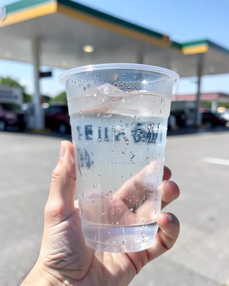 Agua fresca de cortesía